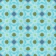 thumbnail image 1 of Ahgly Company Machine Washable Indoor Square Transitional Tron Blue Area Rugs, 5' Square, 1 of 7