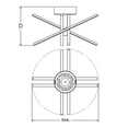 thumbnail image 6 of AFX  Jaxx 1-light Polished Chrome LED Flushmount, 6 of 6