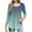Green, variant on Blmnix Black Ladies Tops Gradient Long Sleeve Plus Business Tshirts for Women Scoop Neck Blouse