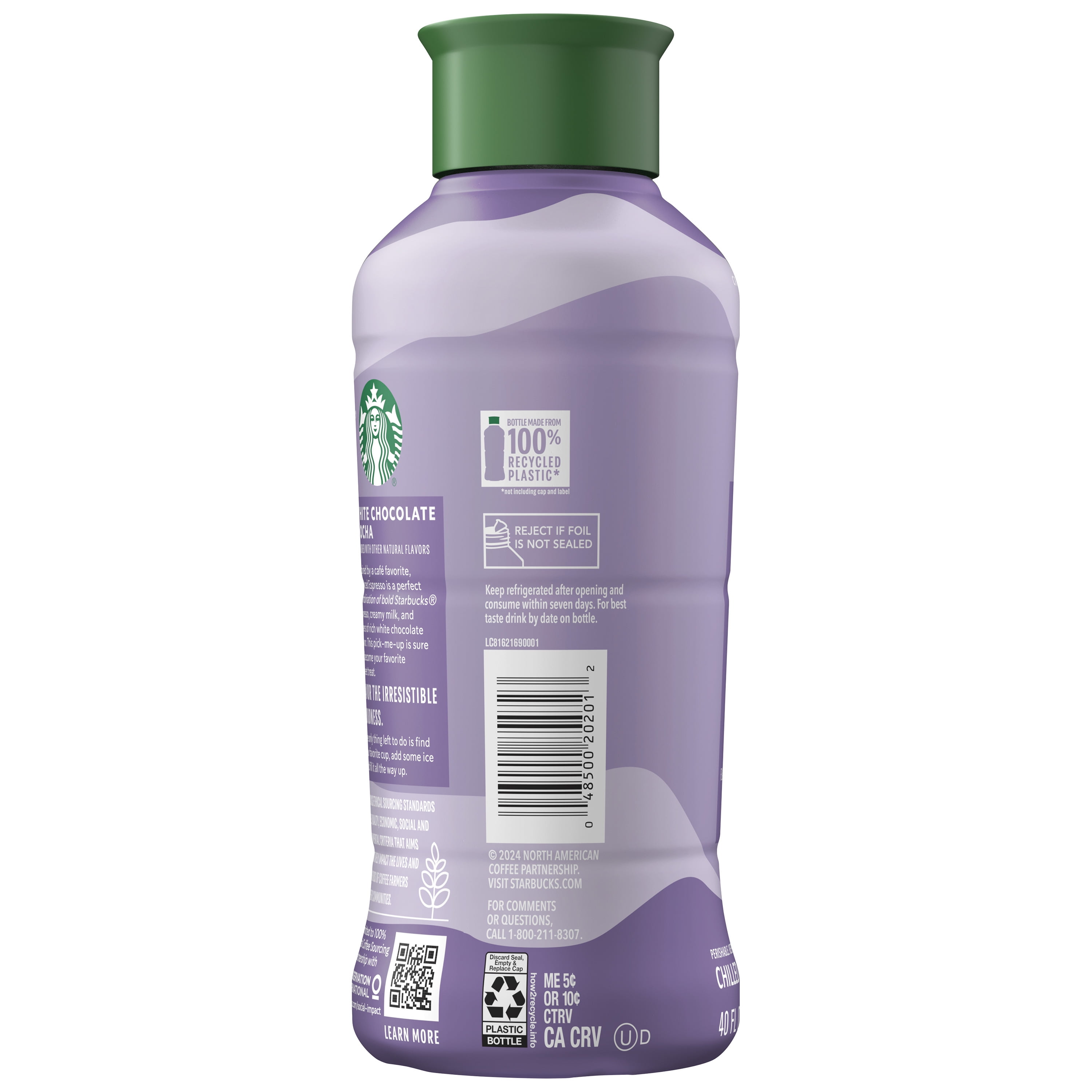 Starbucks White Chocolate Mocha Iced Espresso, 40 Fl Oz Bottle
