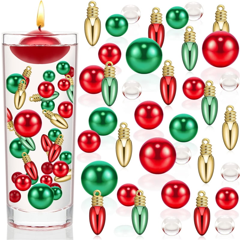 Christmas Vase Fillers, Floating Pearls Water Beads for Vases