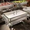 thumbnail image 1 of Chafing Dishes for Buffet 4 Pack, 9QT [Mirror-Like Polished Finish] Food Warmers for Parties Buffet [No Fingers Cut] Roll Edge Designed Chafing Dish Buffet Set for Any Party with Complete Set, 1 of 7