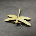 thumbnail image 3 of Alas de libélula de latón extraíbles Ceremonia del té Pequeños adornos microtallados Revestimiento de cobre macizo Pulpa Tallas de cobre antiguas Mascota de té antigua, 3 of 5