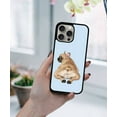 thumbnail image 5 of WIRESTER Shockproof Soft Rubber Cover Case for Apple iPhone 15 Pro 6.1" 2023, French Bulldog Butt Looking Back On Light Blue Background, 5 of 5