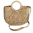 thumbnail image 4 of CHUANK Straw Crossbody Bag with Handle - Straw Purse (Natural), 4 of 7