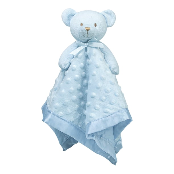 Manta de apego con osito de peluche Pro Goleem, 40 cm, azul suave