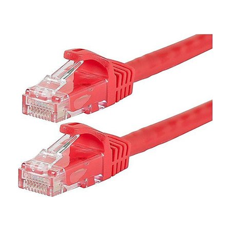 UPC: 0844660098317 | Monoprice FLEXboot Series 5  24AWG Cat6 UTP Ethernet Network Cable Red 109831
