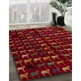 thumbnail image 2 of Ahgly Company Indoor Rectangle Abstract Red Abstract Area Rugs, 6' x 9', 2 of 6
