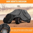 thumbnail image 4 of Cubierta UTV para Can-Am Maverick X3 RS Turbo 2 Asientos Cubierta Lado a Lado Impermeable para Can-Am Maverick X3 x RS Turbo RR Protección al Aire Libre Sol Lluvia 210D-PU Tela Oxford Negra, 4 of 6
