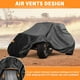 thumbnail image 4 of Cubierta UTV para Can-Am Maverick X3 RS Turbo 2 Asientos Cubierta Lado a Lado Impermeable para Can-Am Maverick X3 x RS Turbo RR Protección al Aire Libre Sol Lluvia 210D-PU Tela Oxford Negra, 4 of 6