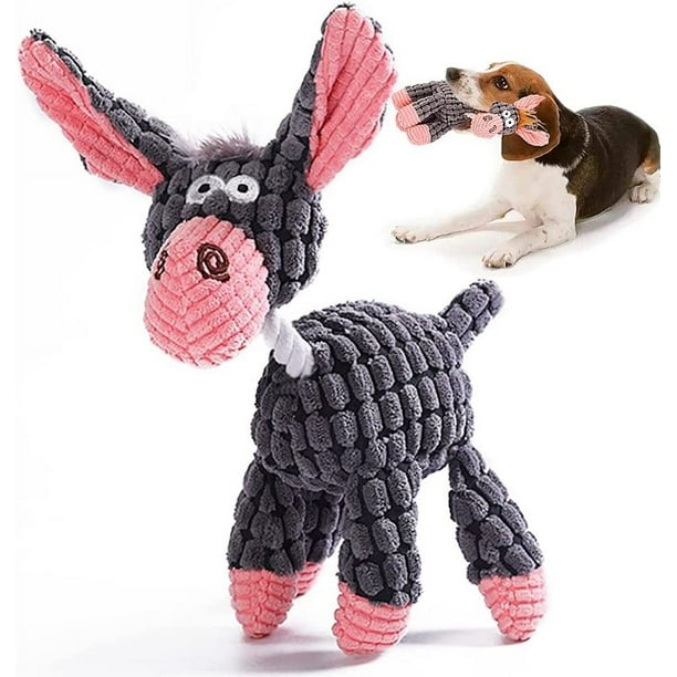 Donkey Soft Dog Toys for Small Medium Dogs Squeaky Dog Toys Plush Puppy Toy