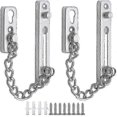 thumbnail image 1 of 2pcs Heavy Duty Stainless Steel Door Chain Lock, Extra-Thick Security Slide Chain for Front Door, Apartment Home Safety Latch, 1 of 5