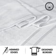 thumbnail image 4 of Casa Lino 4Pc Bath Towel Set, Hand Towels for Bathroom, Gym & Everyday Use, 100% Cotton Bath Towels, Ultra Soft & Quick Absorbent Towel Set - White, 4 of 6