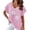 Pink, variant on Graphic Tees for Women T-Shirts Printed V Neck Casual Bat Short Sleeve Tee for Women with Stylish Everyday Comfort Black XXL