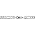 thumbnail image 4 of Leslie's Real 14kt White Gold 6mm Flat Figaro Chain; 24 inch; Lobster Clasp; for Adults and Teens; for Women and Men, 4 of 5