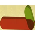thumbnail image 1 of Ahgly Company Tapis d'Intérieur Lavables en Machine, Rectangle Rouge Transitionnel, 5' x 8', 1 of 7