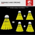 thumbnail image 4 of Eagles Durable Nylon Badminton Shuttlecock , Highly Stable & Durable | Yellow , Pack Of 12, 4 of 5