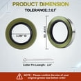 thumbnail image 2 of 10Pack 2.250" ID x 3.376" OD Double Lip Grease Seal with 10 Cotter Pins for 5200-7000LB Trailer Axles D42, Replace Trailer RV Dexter 01003600 010-036-00 Transcom 22333TB NOK AD3135E1/AD3135E0., 2 of 7