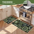 thumbnail image 7 of Findosom 2pcs Boho Kitchen Rug Set, Farmhouse Kitchen Runner Rugs and Mat, Washable Non Slip Kitchen Mats Vintage Kitchen Floor Mat Carpet for Hallway Laundry Room Sink 20"x32"+20"x47" Green, 7 of 7