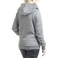 thumbnail image 3 of YOUI-GIFTS Women's Casual Pullover Funnel Collar Hooded Sweatshirt, 3 of 3