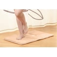 thumbnail image 3 of 1 Small Clara Clark Bath Mat Bathroom Rug - Absorbent Memory Foam Bath Rugs - Non-Slip, Thick, Cozy Velvet Feel Microfiber Bathrug, Plush Shower, Toilet- Floor Bathmats Carpet - Cream - 17"x24", 3 of 4