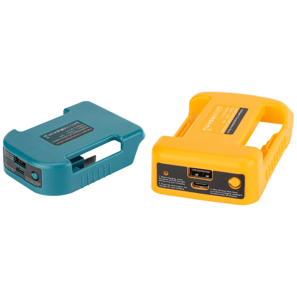 Base cargador repuesto TYPE-C+USB para batería iones litio Makita 18 V () azul