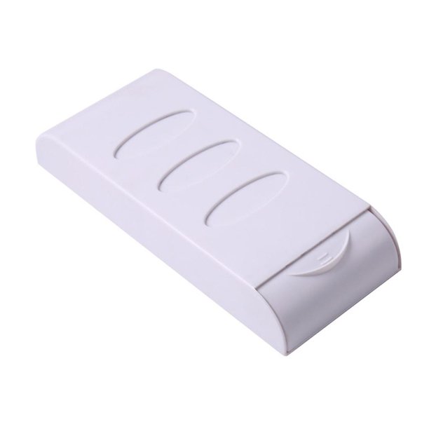 Cajón de plástico autoadhesivo para el escritorio, caja de almacenamiento de pasta oculta, bandeja para guardar lápices, organizador de artículos de papelería, blanco Feliz Sencillez