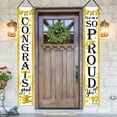 thumbnail image 5 of Class of 2024 Graduation Congrats Grad Porch Banner Sign, So Proud of You Front Door Decorative Gold Hanging Welcome Banner Flag, High School College Graduate Party Decoration Home Outdoor Decor, 5 of 6