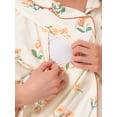 thumbnail image 5 of DARING DIVA Women's Nursing  Postpartum Button Down Long Sleeve Pajama Sets L Yellow, 5 of 7
