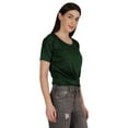 thumbnail image 2 of Inkmeso Summer Twist Front Knot Crop Top For Women With Short Sleeves Tee Shirts, 2 of 8