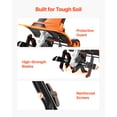 thumbnail image 6 of KFFKFF Corded Electric Tiller, 14in Garden Rototiller with 10-Amp Motor, Durable Steel Tines, Foldable Handle, Ideal for Lawn, Yard, and Gardening Tasks, 6 of 9