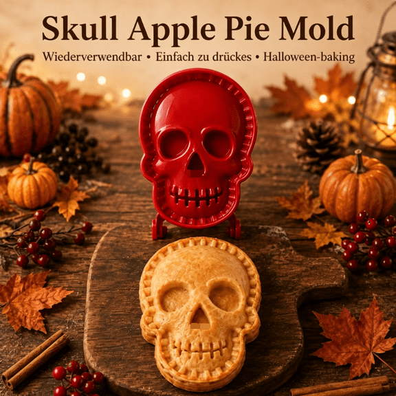 Halloween Mini Hand Pie Mold Set,Holiday Mini Hand Pie Molds Set | Festive Pie Press & Pastry Molds,Non-stick Baking Tools for Christmas Party,Festive Baking Mold Skull