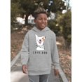 thumbnail image 2 of Love Dog Hoodie Juniors -Image by Shutterstock,  Medium, 2 of 4