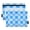 Bright Blue White Gingham, variant on Dailycode 2 Pack Pencil Pouch for 3 Ring Binder Smooth Zipper Folders with Pockets Clear Window Pencil Case, Red Pink Stripe