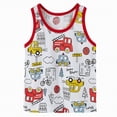 thumbnail image 1 of gdxvjhbj Camisoles pour Tout-Petits Garçons Débardeur Sans Manches à Col Rond Décontracté Uni 2T 3T (Rouge, 2-3 Ans), 1 of 5