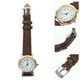 thumbnail image 5 of Reloj de mujer sencillo y elegante, pequeño, digital, con esfera de mesa, de cuero, para chicas, señoras y estudiantes (marrón), 5 of 7