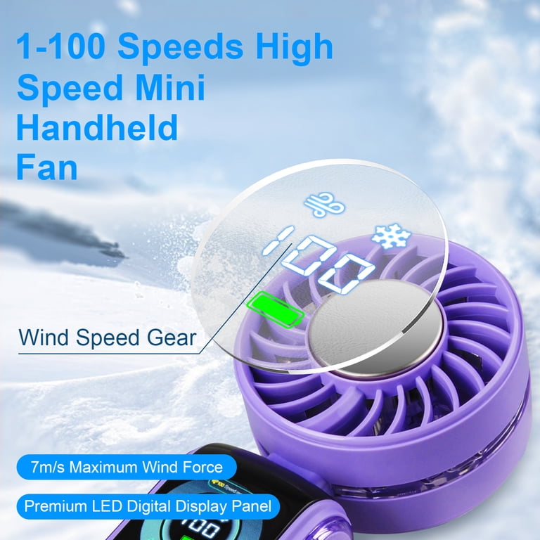 Portable Handheld Fan,5 Gear Wind,Mini Foldable Fan USB