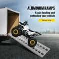 thumbnail image 5 of KFFKFF 84x14 Inch Aluminum Ramp 6000 Lb Capacity Car Trailer Truck ATV Ramp 1 vs 2 Ramps, 5 of 8