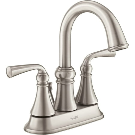 

Wetherly Spot Resist Brushed Nickel Two-Handle High Arc Bathroom Faucet WS84850SRN