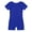 Blue, variant on YONGHS Kids Girls Ballet Dance Gymnastic Leotard Short Sleeves Unitard Junpsuit 4-14 Orange 10