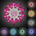 thumbnail image 2 of VEAREAR Women Fashion Flower Brooch Crystal Rhinestone Jewelry for Wedding Party Gift, 2 of 5