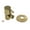 Brass, variant on Kingston Brass CD43300DLK 1/2" FIP x 3/8" O.D. Anti-Seize Deluxe Quarter-Turn Ceramic Hardisc Cartridge Angle Stop with Flange, Matte Black