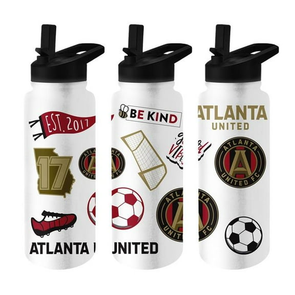 Logo Brands 923-S34QB-63 Atlanta United 34 oz Native Quencher Bottle