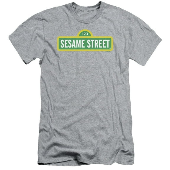 Sesame Street - Logo - Slim Fit Short Sleeve Shirt - Large