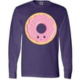 thumbnail image 3 of Inktastic Light Pink Donut Long Sleeve T-Shirt, 3 of 5