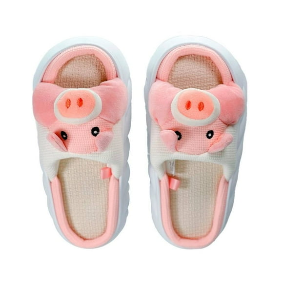 Pantufla Paikee Puerquito Talla Chica Rosa