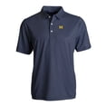 thumbnail image 2 of Men's Cutter & Buck Navy/White Michigan Wolverines Pike Eco Symmetry Print Stretch Recycled Polo, 2 of 3