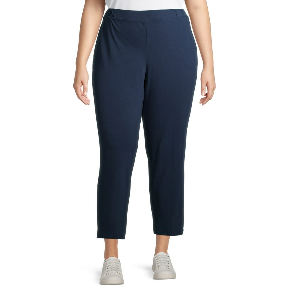 Terra & Sky Terra & Sky Women's Plus Size Knit Pants (Regular and