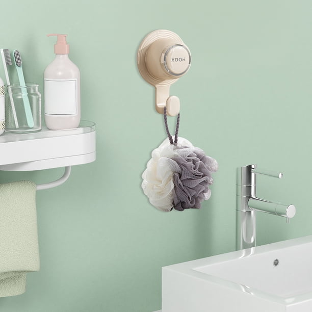 Fiudx Gancho de Pared Antimarcas, Diseño de Plástico Adhesivo, Instalación Sin Perforaciones, Ahorra Espacio, Organizador Versátil, Cocina, Sombreros, Bolsos, Llaves, Blanco, Amarillo y Gris, Tamaño