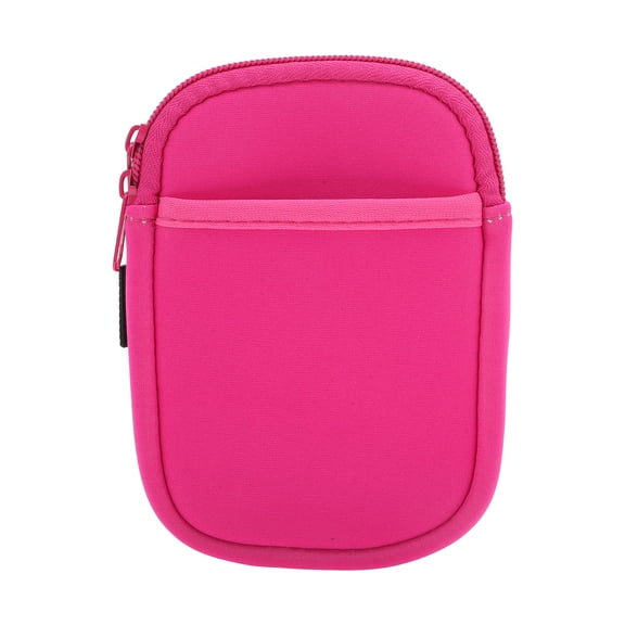 Unique Bargains 1Pc Durable Water Bottle Pouch With 2 Pockets Rose Red